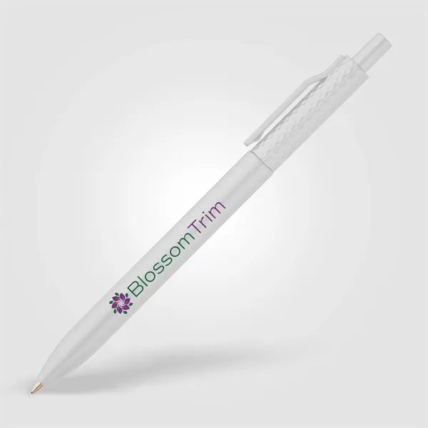 Vale Recycled Plastic Diamond Textured Metallic Pen-ColorJet
