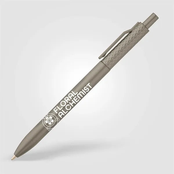 Vale Recycled Plastic Diamond Textured Metallic Pen