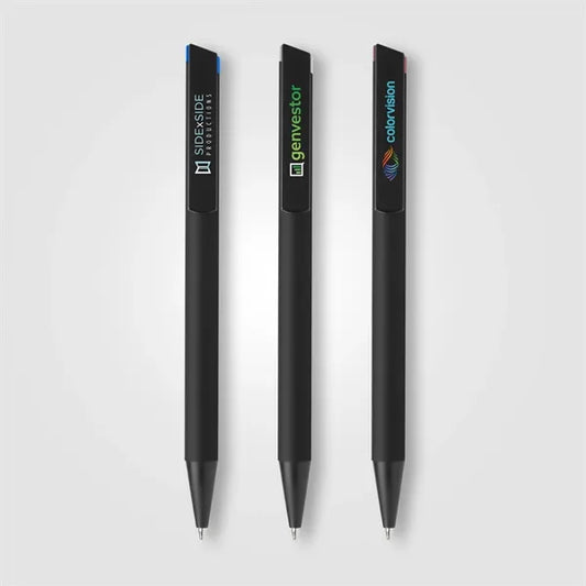 Volos Recycled Aluminum Ballpoint Pen - ColorJet on Clip