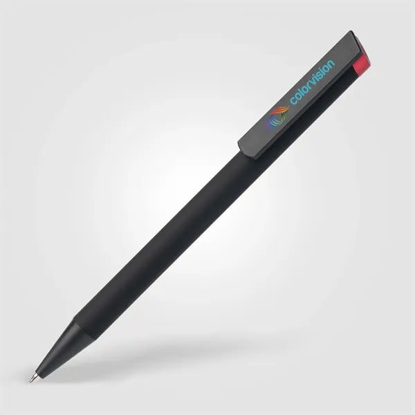 Volos Recycled Aluminum Ballpoint Pen - ColorJet on Clip