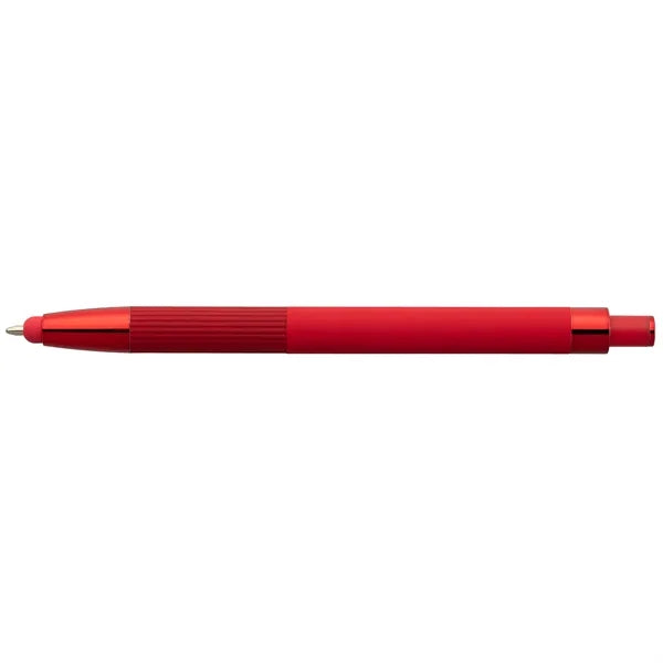 Lisbon Recycled Aluminum Monochrome Fidget Stylus Pen