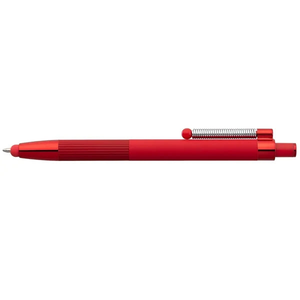Lisbon Recycled Aluminum Monochrome Fidget Stylus Pen