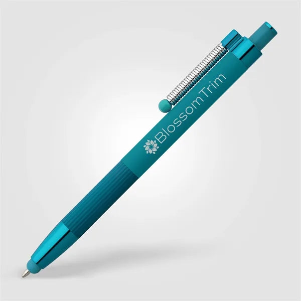 Lisbon Recycled Aluminum Monochrome Fidget Stylus Pen