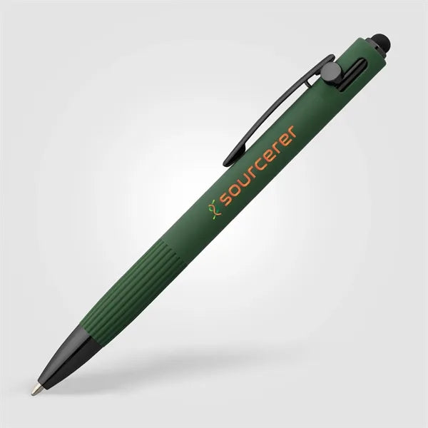 Saga Recycled Aluminum Bolt Action Stylus Pen - ColorJet