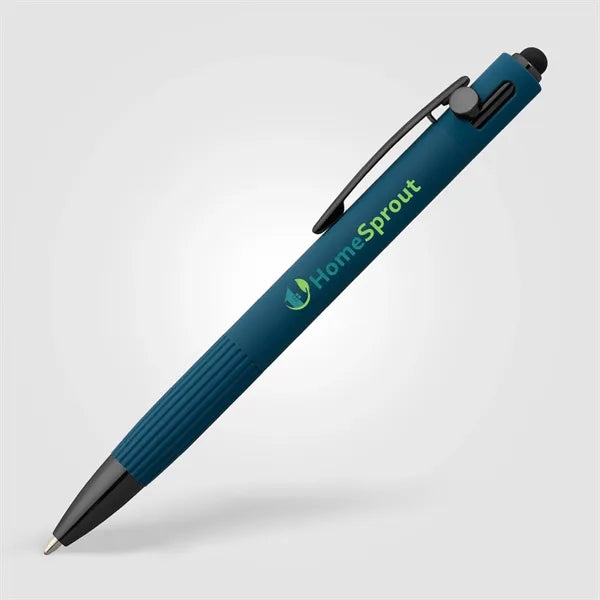 Saga Recycled Aluminum Bolt Action Stylus Pen - ColorJet