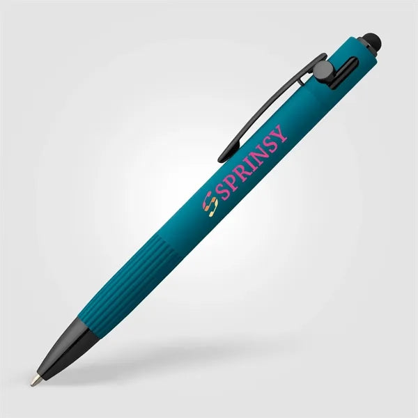 Saga Recycled Aluminum Bolt Action Stylus Pen - ColorJet