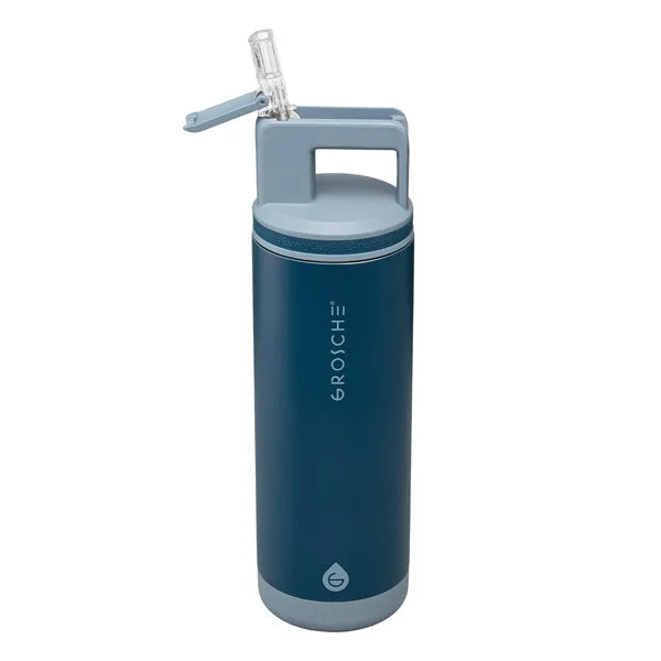 Grosche Alpine Stainless Steel Removable Straw Flip n' Sip