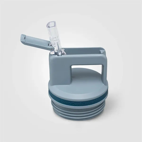 Grosche Alpine Stainless Steel Removable Straw Flip n' Sip