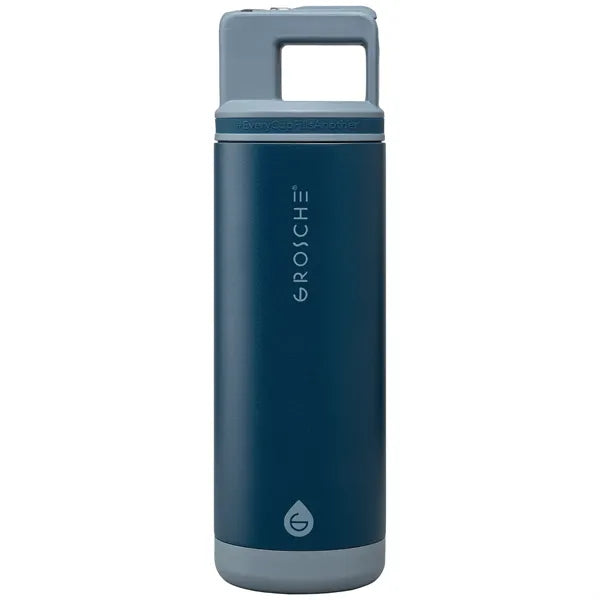 Grosche Alpine Stainless Steel Removable Straw Flip n' Sip