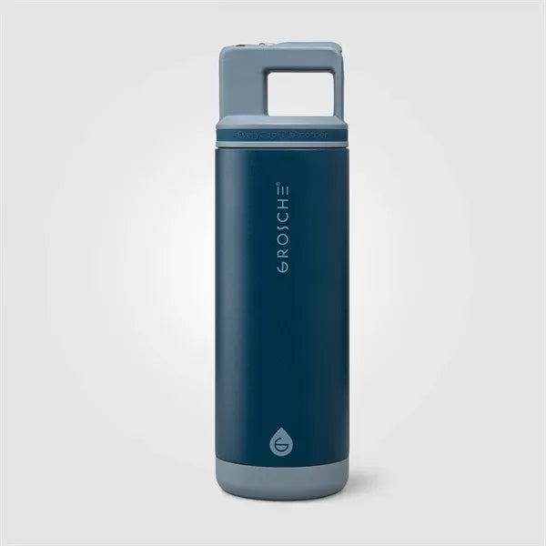 Grosche Alpine Stainless Steel Removable Straw Flip n' Sip