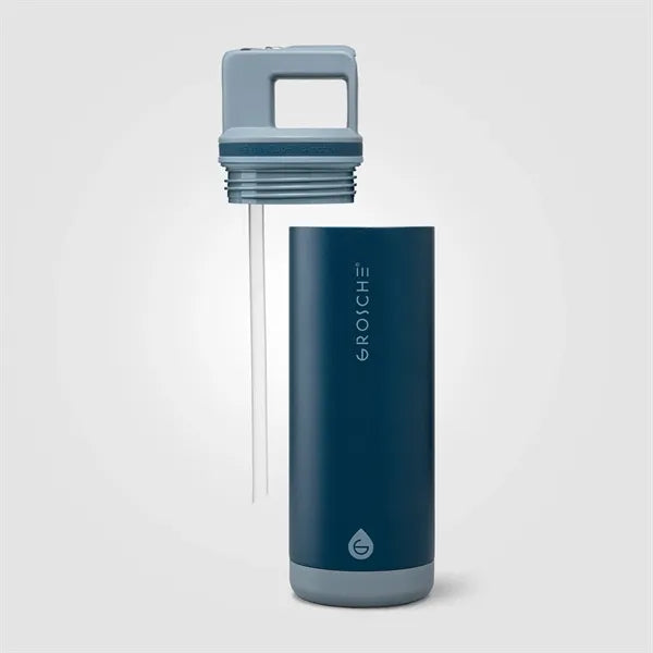 Grosche Alpine Stainless Steel Removable Straw Flip n' Sip