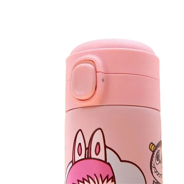 13.5 oz LABUBU Cute Cartoon Push-Button Thermos Bottle