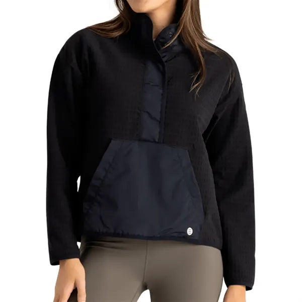 Free Fly Women's Gridback Fleece Snap Pullover