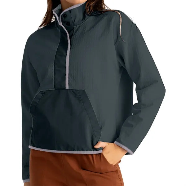 Free Fly Women's Gridback Fleece Snap Pullover