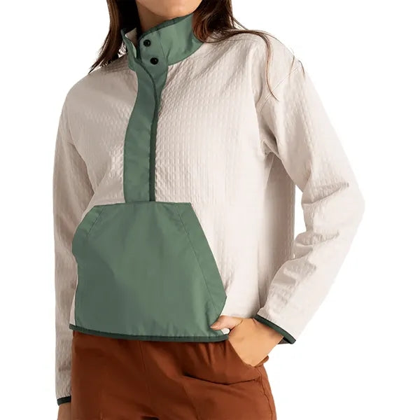Free Fly Women's Gridback Fleece Snap Pullover