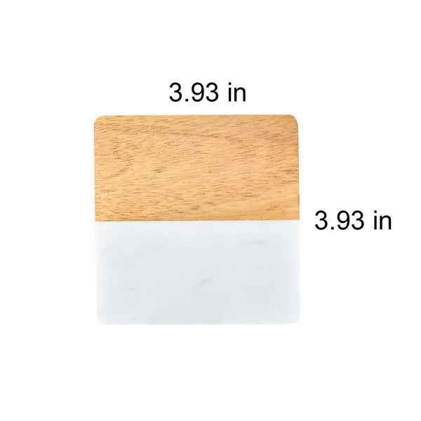 Resin Coaster Acacia Wood Cup Insulation Pad