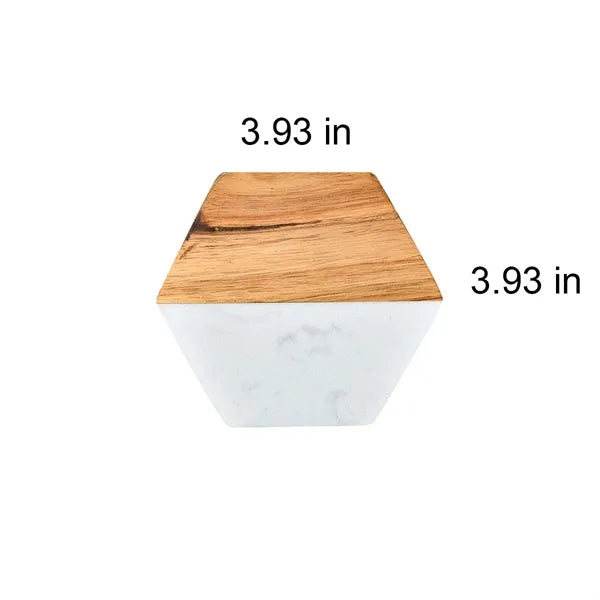 Resin Coaster Acacia Wood Cup Insulation Pad
