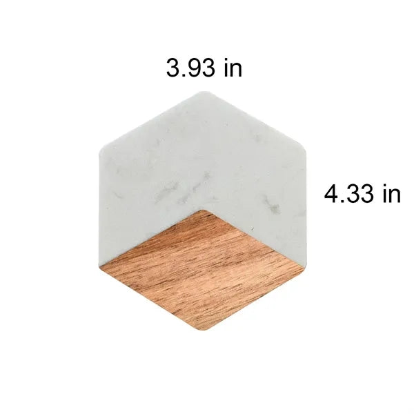 Resin Coaster Acacia Wood Cup Insulation Pad