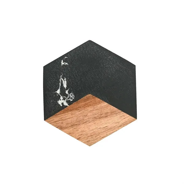 Resin Coaster Acacia Wood Cup Insulation Pad