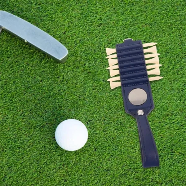 Portable Golf Tee Holder with Keyring Attachment