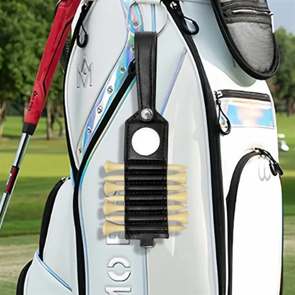 Portable Golf Tee Holder with Keyring Attachment