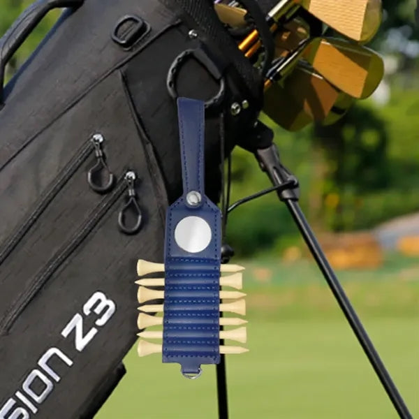 Portable Golf Tee Holder with Keyring Attachment