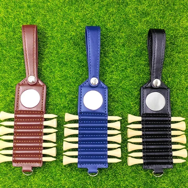 Portable Golf Tee Holder with Keyring Attachment