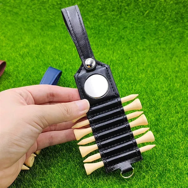 Portable Golf Tee Holder with Keyring Attachment