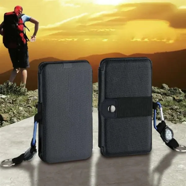 Portable Foldable Solar Charger with LED Light