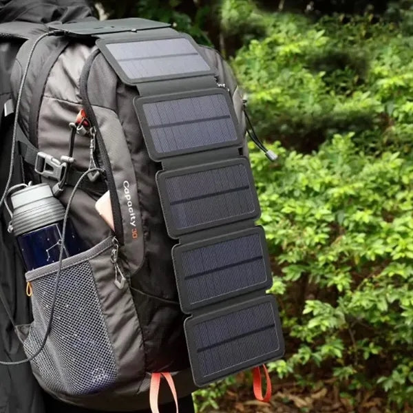 Portable Foldable Solar Charger with LED Light