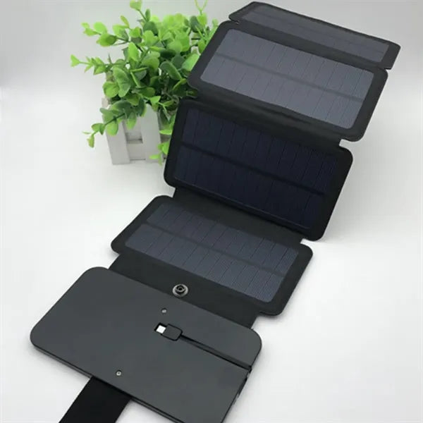 Portable Foldable Solar Charger with LED Light