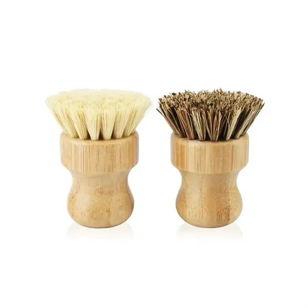 Eco-Friendly Bamboo Scrub Brush for Kitchen & Home