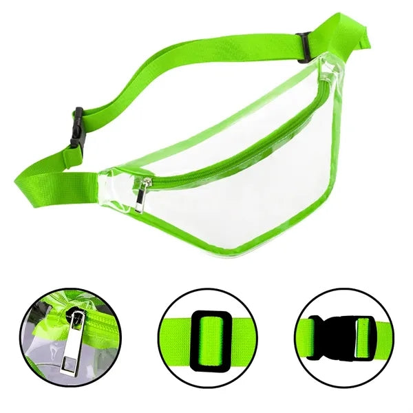 Clear Fanny Pack With Zipper Pocket