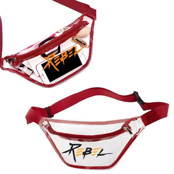 Clear Fanny Pack With Zipper Pocket
