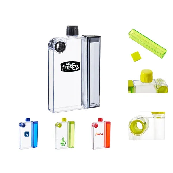 Portable Clear Square Water Bottle