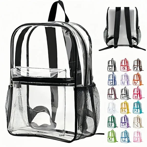Clear Waterproof Backpack With Multiple Compartments