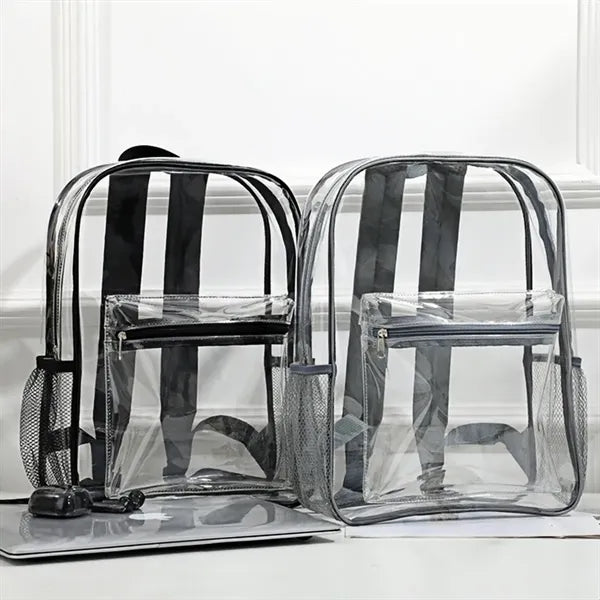 Clear Waterproof Backpack With Multiple Compartments