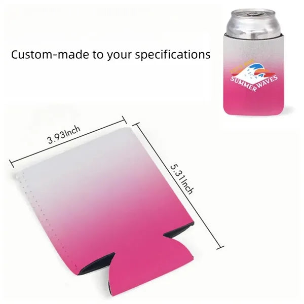 Ombre Neoprene Can Cooler Sleeves In Multiple Sizes