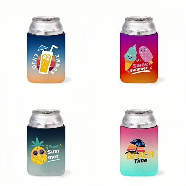 Ombre Neoprene Can Cooler Sleeves In Multiple Sizes