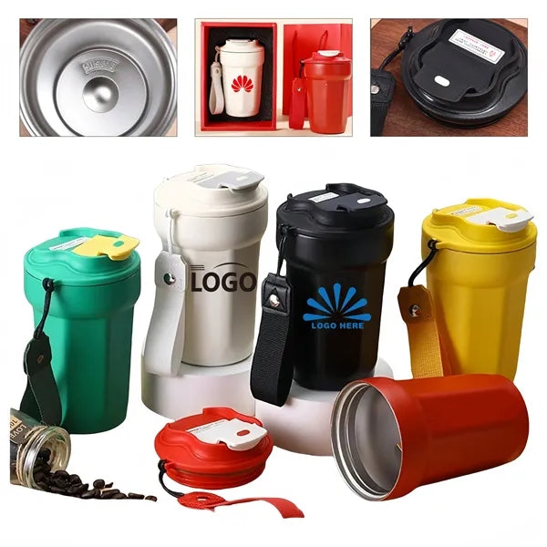 Octagonal Vacuum Tumbler Stainless Dual Lid
