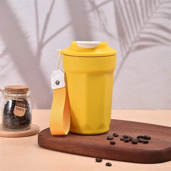 Octagonal Vacuum Tumbler Stainless Dual Lid