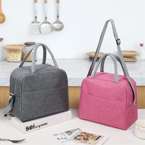 Large capacity picnic office insulated lunch cooler tote bag