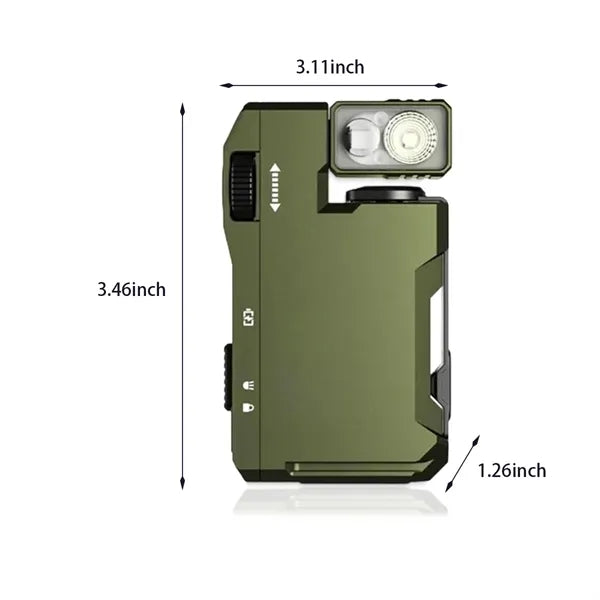 Rechargeable outdoor emergency 400 lumens EDC flashlight