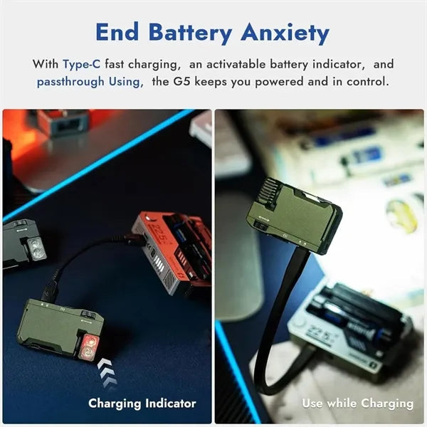 Rechargeable outdoor emergency 400 lumens EDC flashlight