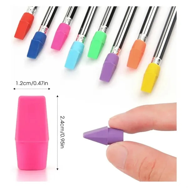 Colorful Pencil Tips Rubber Cap Eraser