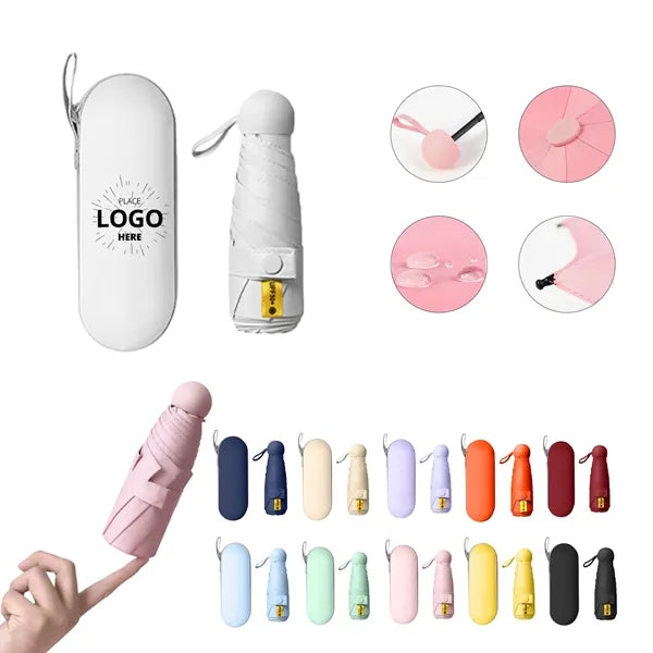 Compact Mini Capsule Sun Rain Umbrella