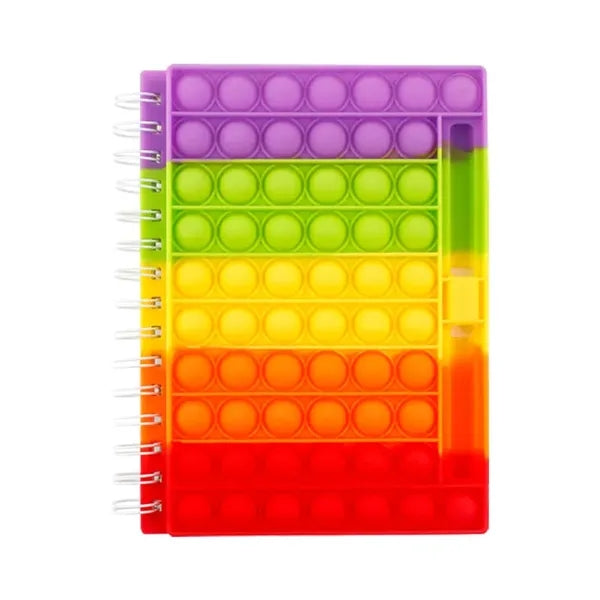 Fidget Toys Stress Relief Silicone Cover Notebook Pen Holder