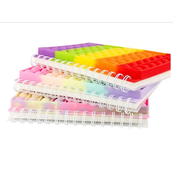 Fidget Toys Stress Relief Silicone Cover Notebook Pen Holder