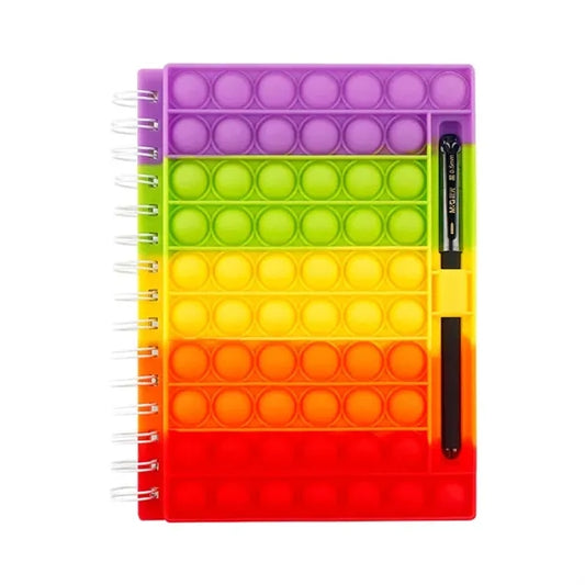Fidget Toys Stress Relief Silicone Cover Notebook Pen Holder