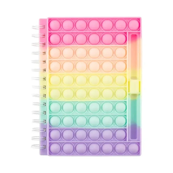 Fidget Toys Stress Relief Silicone Cover Notebook Pen Holder